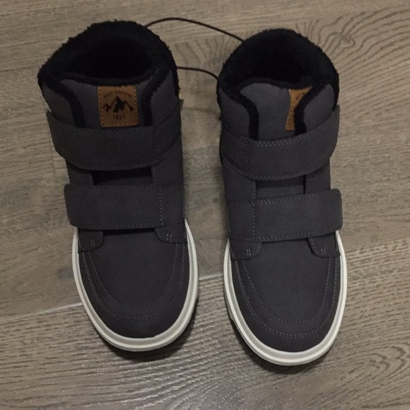 H&M boys Sz 2.5/34 warm lined hi top boot sneaker - Picture 2 of 14